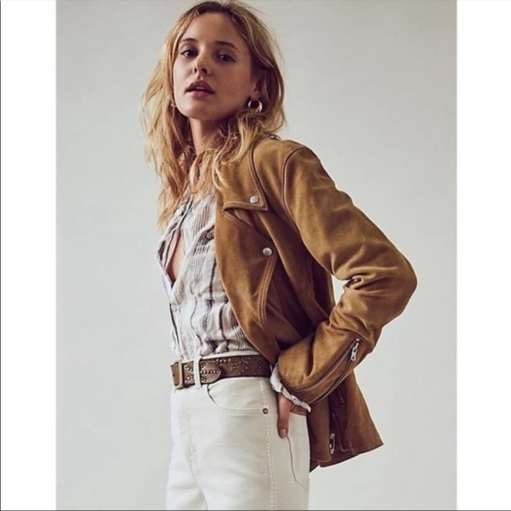 NWOT Free People Jealousy Suede Jacket